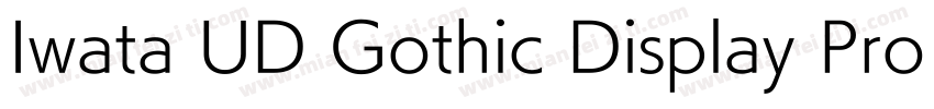 Iwata UD Gothic Display Pro Heavy字体转换